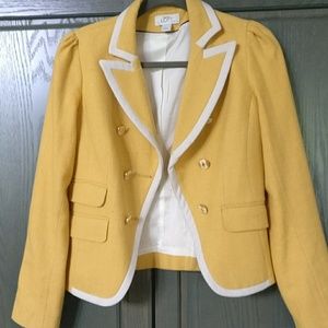 Yellow wool blazer